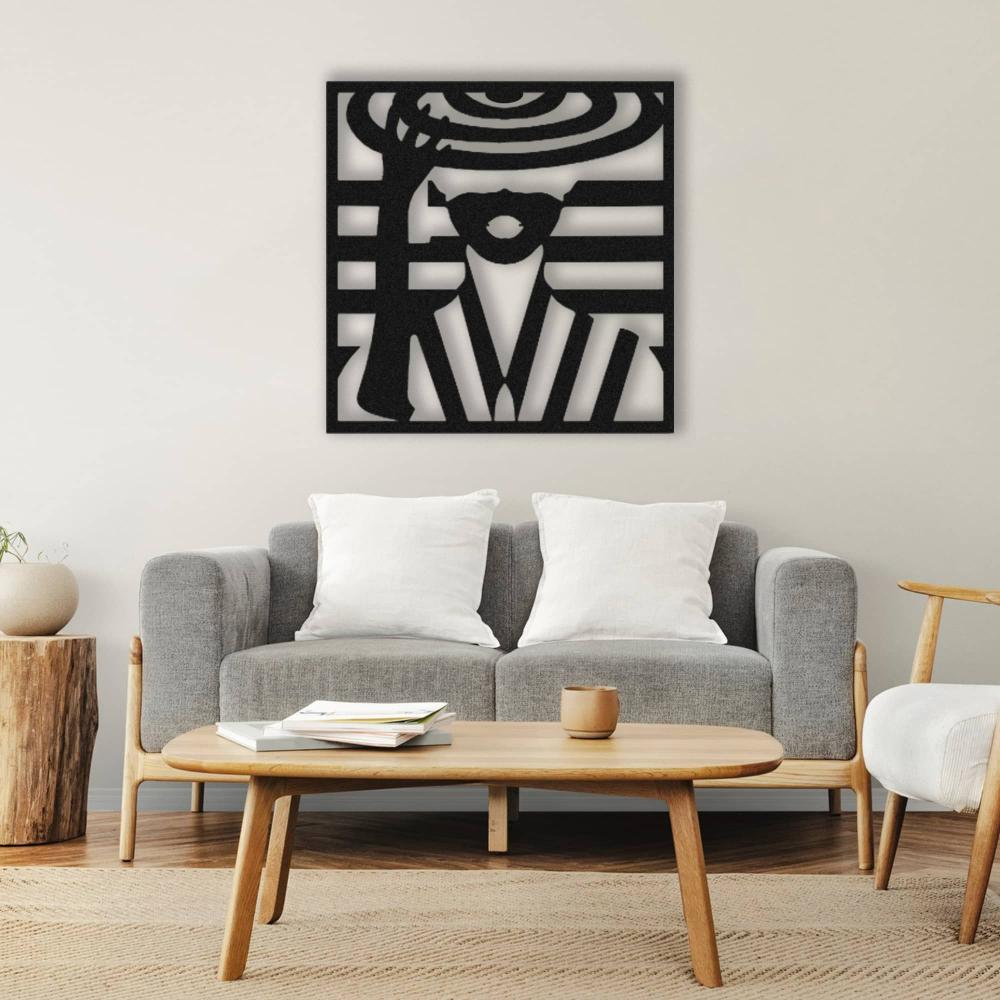Lady With Hat Metal Wall Art from VITAHOME DESIGN LLC