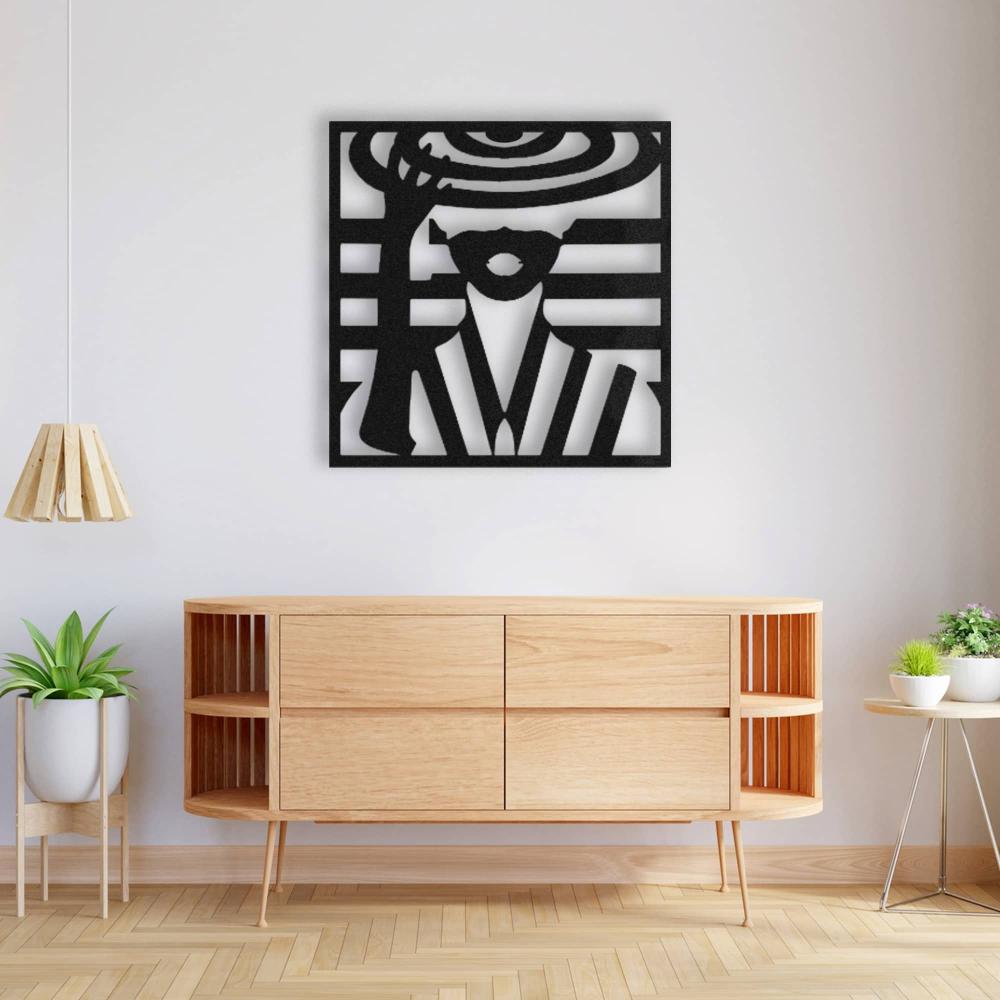 Lady With Hat Metal Wall Art from VITAHOME DESIGN LLC