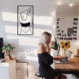 Lady With Hat Metal Wallart from VITAHOME DESIGN LLC