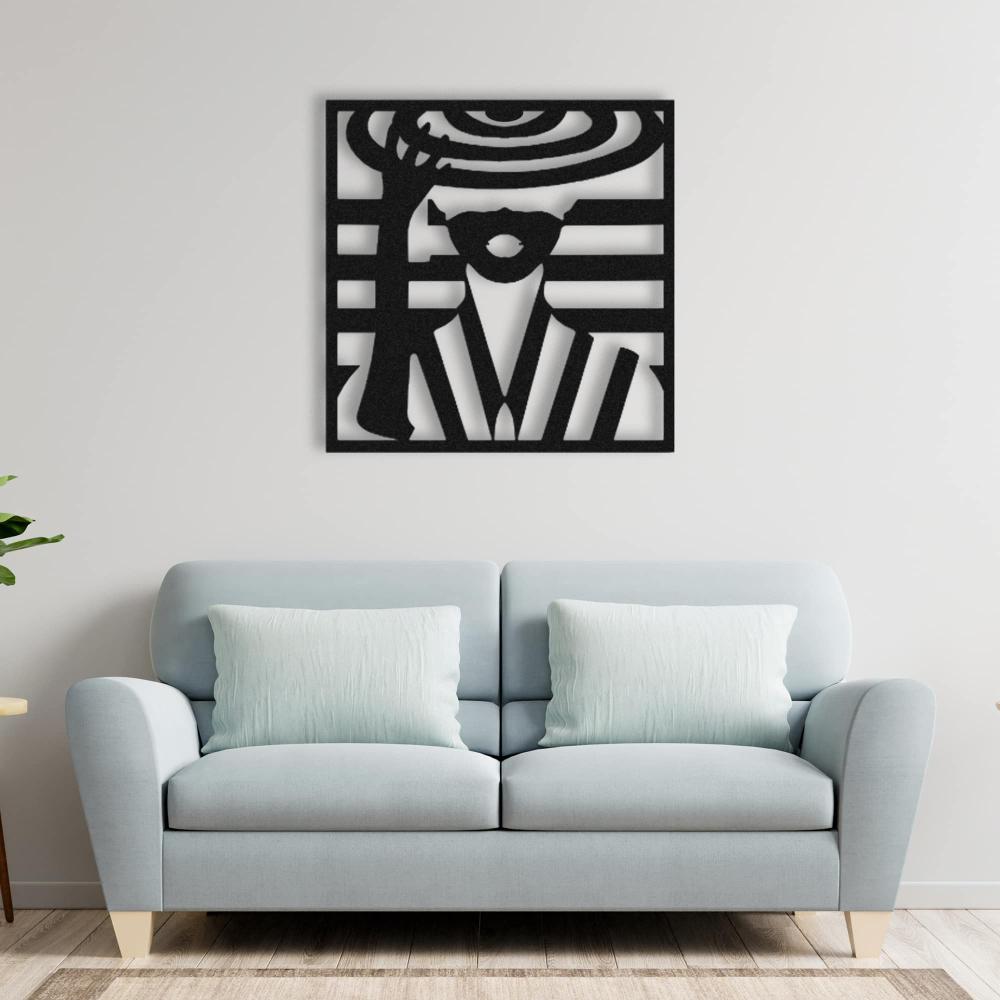 Lady With Hat Metal Wall Art from VITAHOME DESIGN LLC