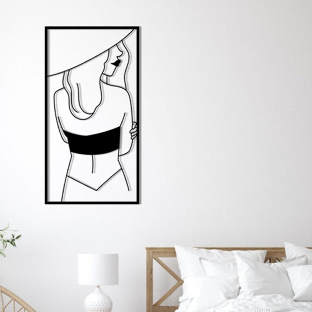 Lady With Hat Metal Wallart from VITAHOME DESIGN LLC