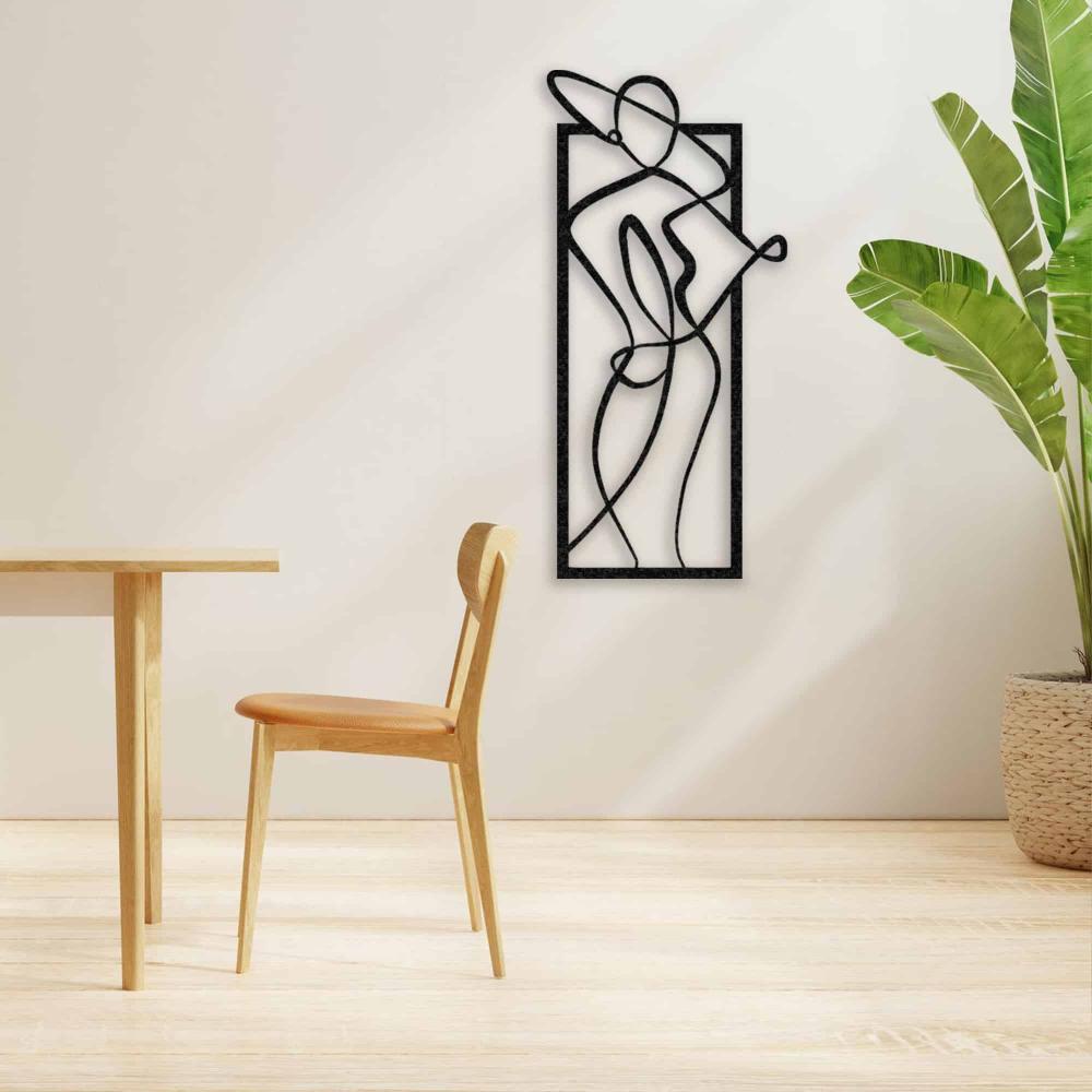 Lady With Nice Hat Metal Wall Art from VITAHOME DESIGN LLC