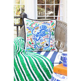Lake Tahoe Hand-Embroidered Pillow from Quirks!