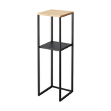 Two-Tier Display & Storage Shelf (31.5" H)  - Steel + Wood from Yamazaki Home