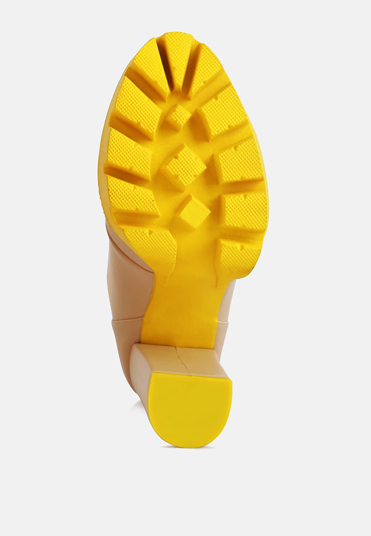 Larch Cushion Collared Biker Boots from London Rag International
