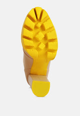 Larch Cushion Collared Biker Boots from London Rag International