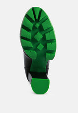 Larch Cushion Collared Biker Boots from London Rag International