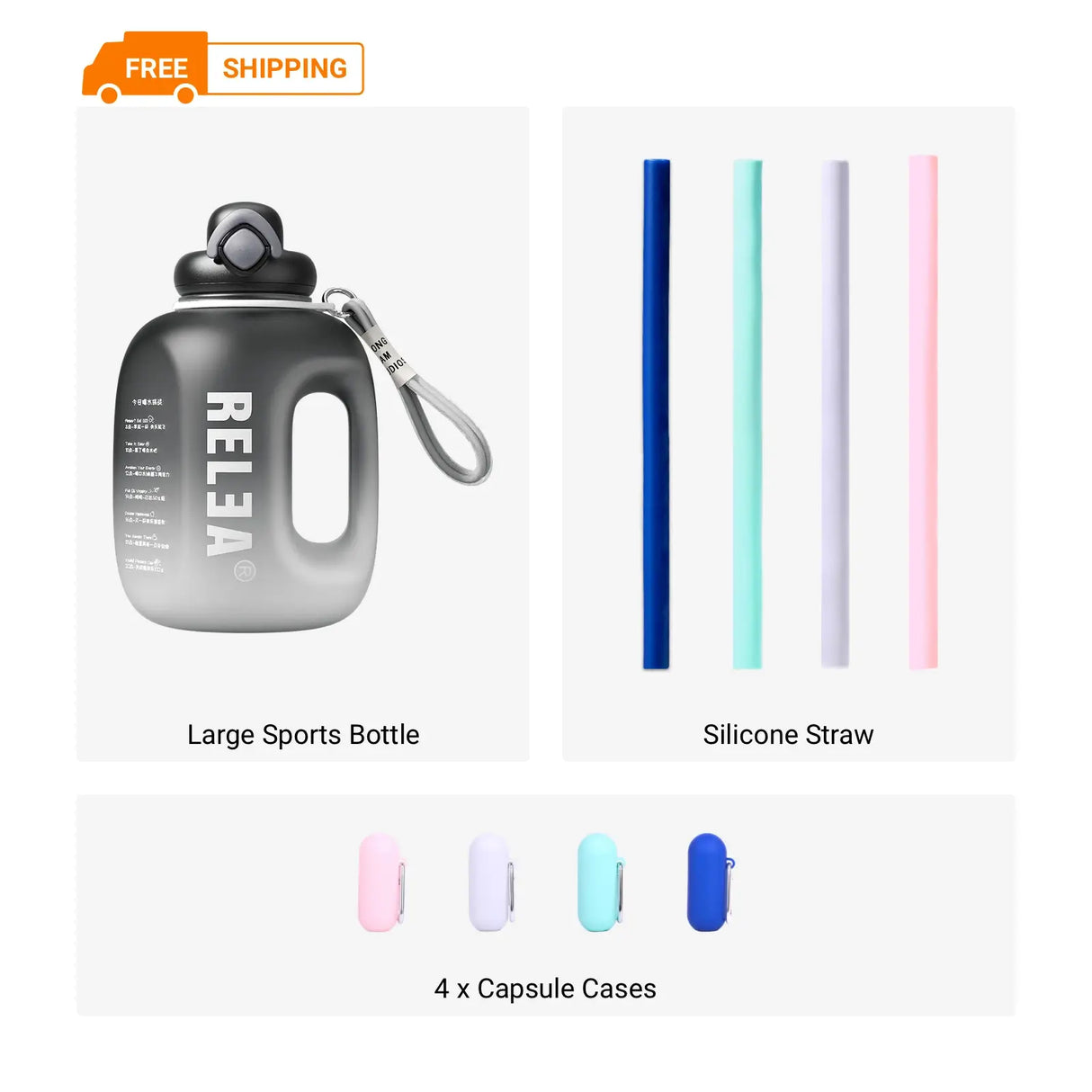 Large Capacity Sports Water Bottle from Cool Gadget
