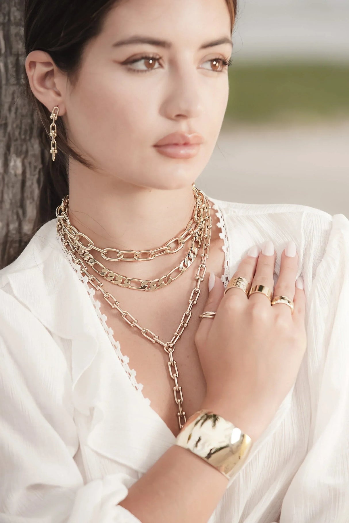 Large Domed Cuff from eklexic