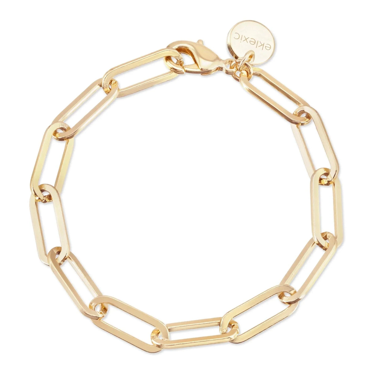 Large Elongated Link Chain Anklet from eklexic