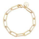 Large Elongated Link Chain Anklet from eklexic