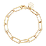 Large Elongated Link Chain Bracelet from eklexic