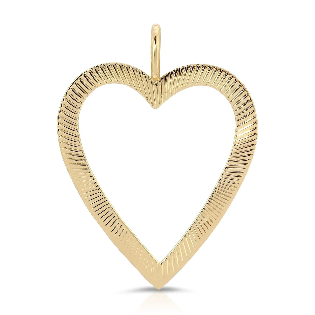 Large Haze Open Heart Pendant from eklexic