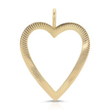 Large Haze Open Heart Pendant from eklexic