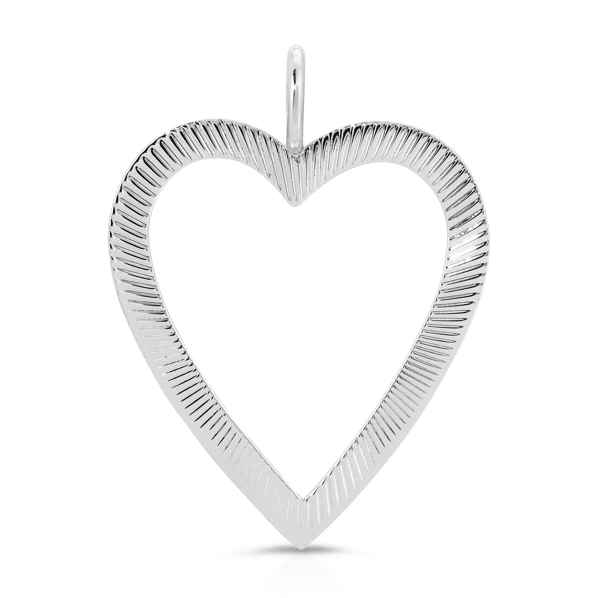 Large Haze Open Heart Pendant from eklexic
