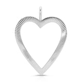 Large Haze Open Heart Pendant from eklexic