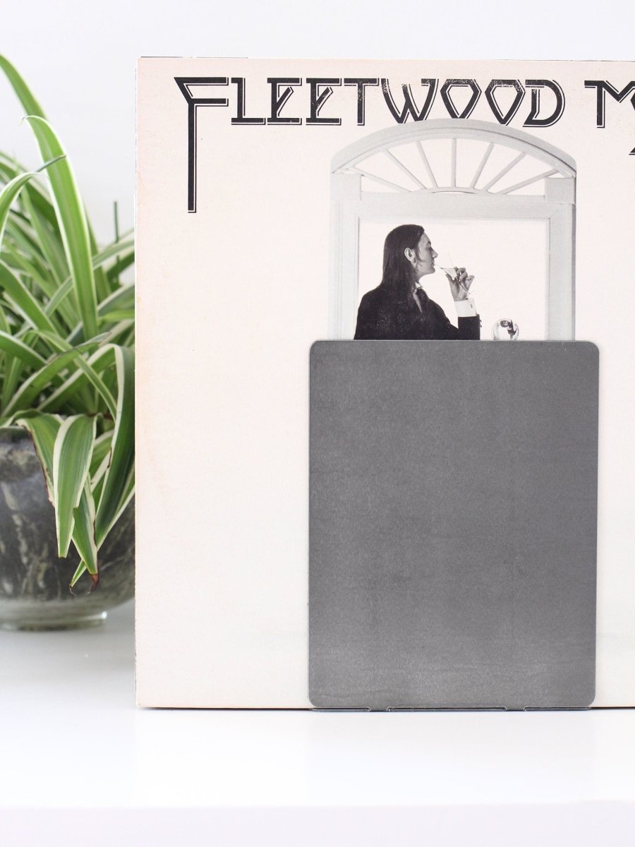 Large Metal Bookend for Vinyl Records from Jubilee Trading Company