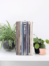 Large Metal Bookend for Vinyl Records from Jubilee Trading Company