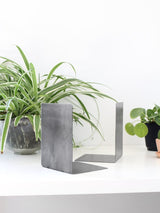 Large Metal Bookend for Vinyl Records from Jubilee Trading Company