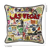 Las Vegas Hand-Embroidered Pillow from Quirks!