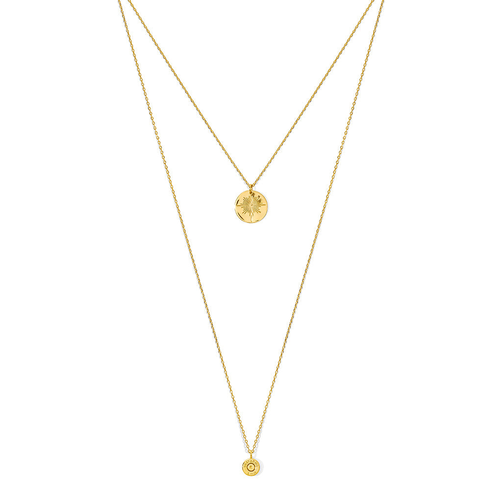 Layered North Star Bullet Necklace from SLATE + SALT