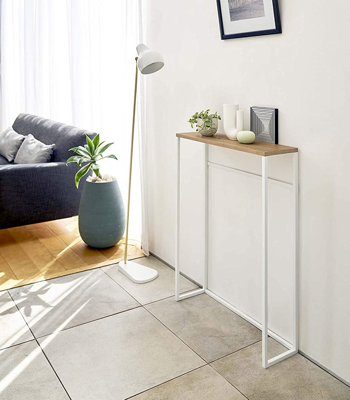 Narrow Entryway Console Table (32" H)  - Steel from Yamazaki Home