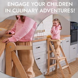 Learning Tower: Foldable Step Stool for Toddlers - Beige from Goodevas