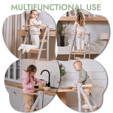 Learning Tower: Foldable Step Stool for Toddlers - Gray from Goodevas
