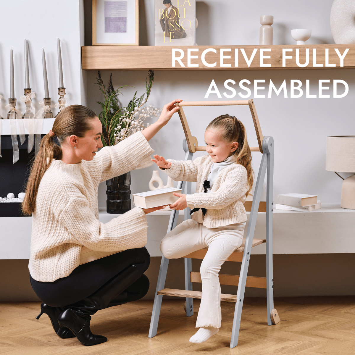 Learning Tower: Foldable Step Stool for Toddlers - Gray from Goodevas