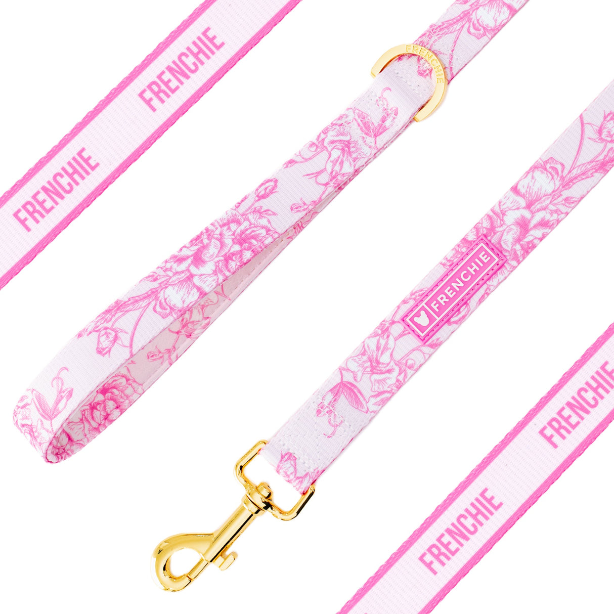 Frenchie Comfort Leash - Toile- Pink from Frenchie Bulldog