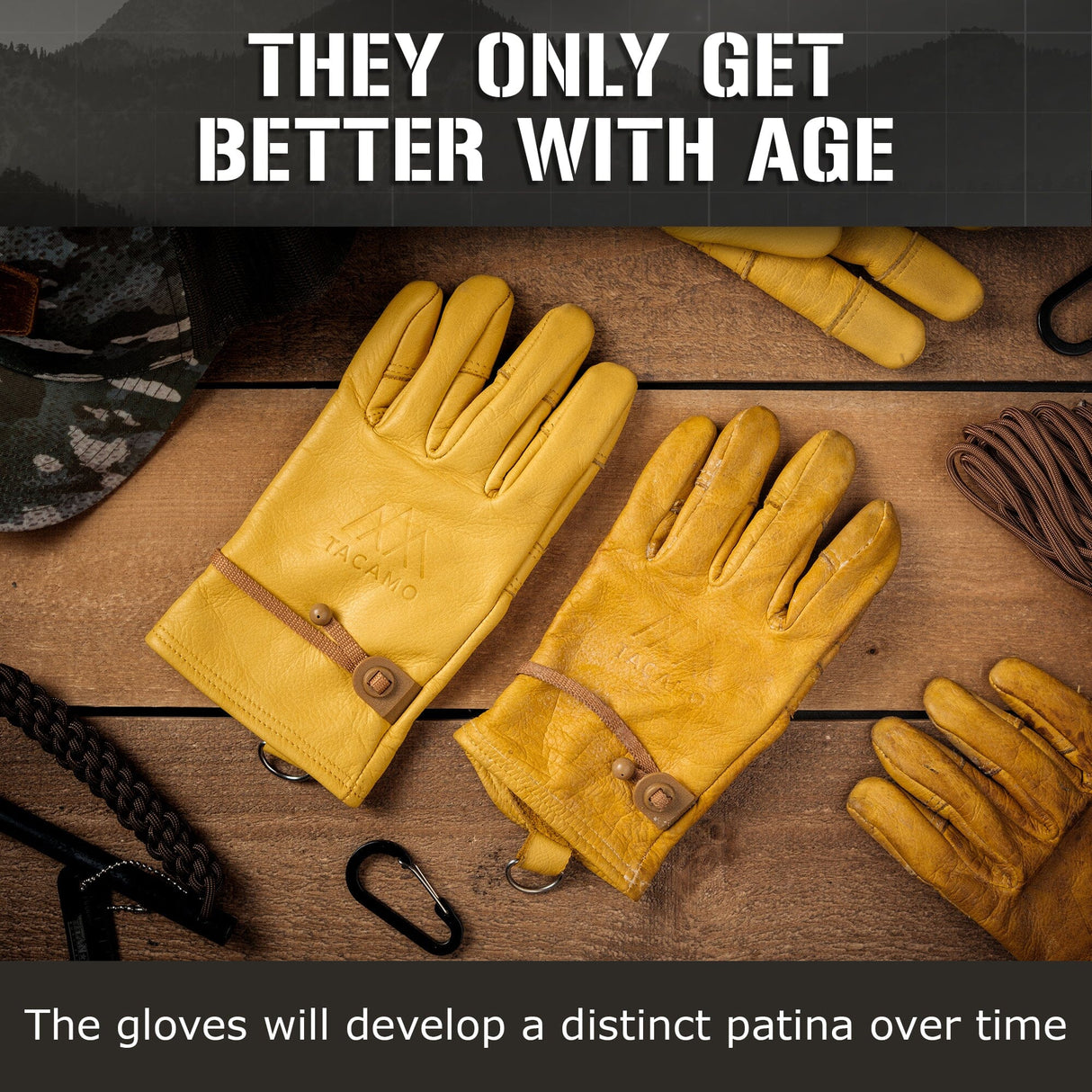 Leather Work Gloves from TITAN Survival