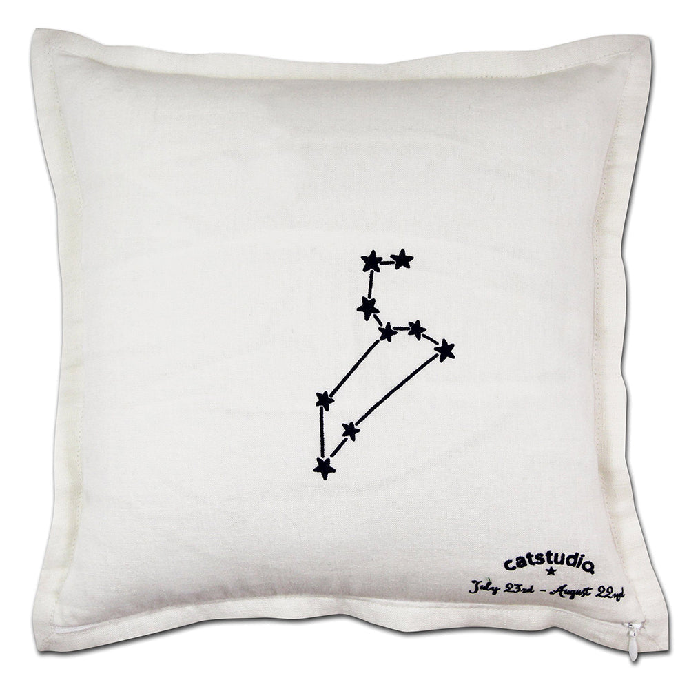 Leo Astrology Hand-Embroidered Pillow by Cat Studio from Quirks!