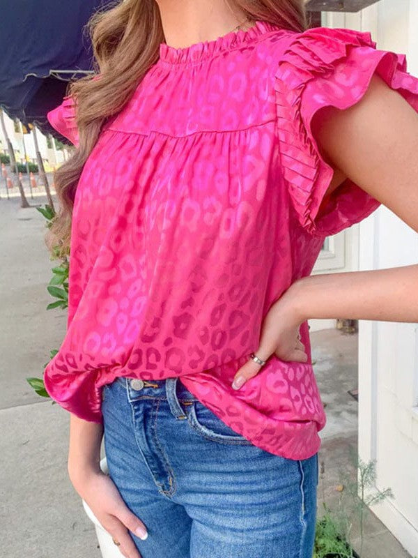 Adorable Leopard Print Blouse from MsDressly