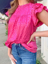Alluring Leopard Print Blouse from MsDressly