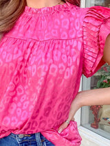 Alluring Leopard Print Blouse from MsDressly