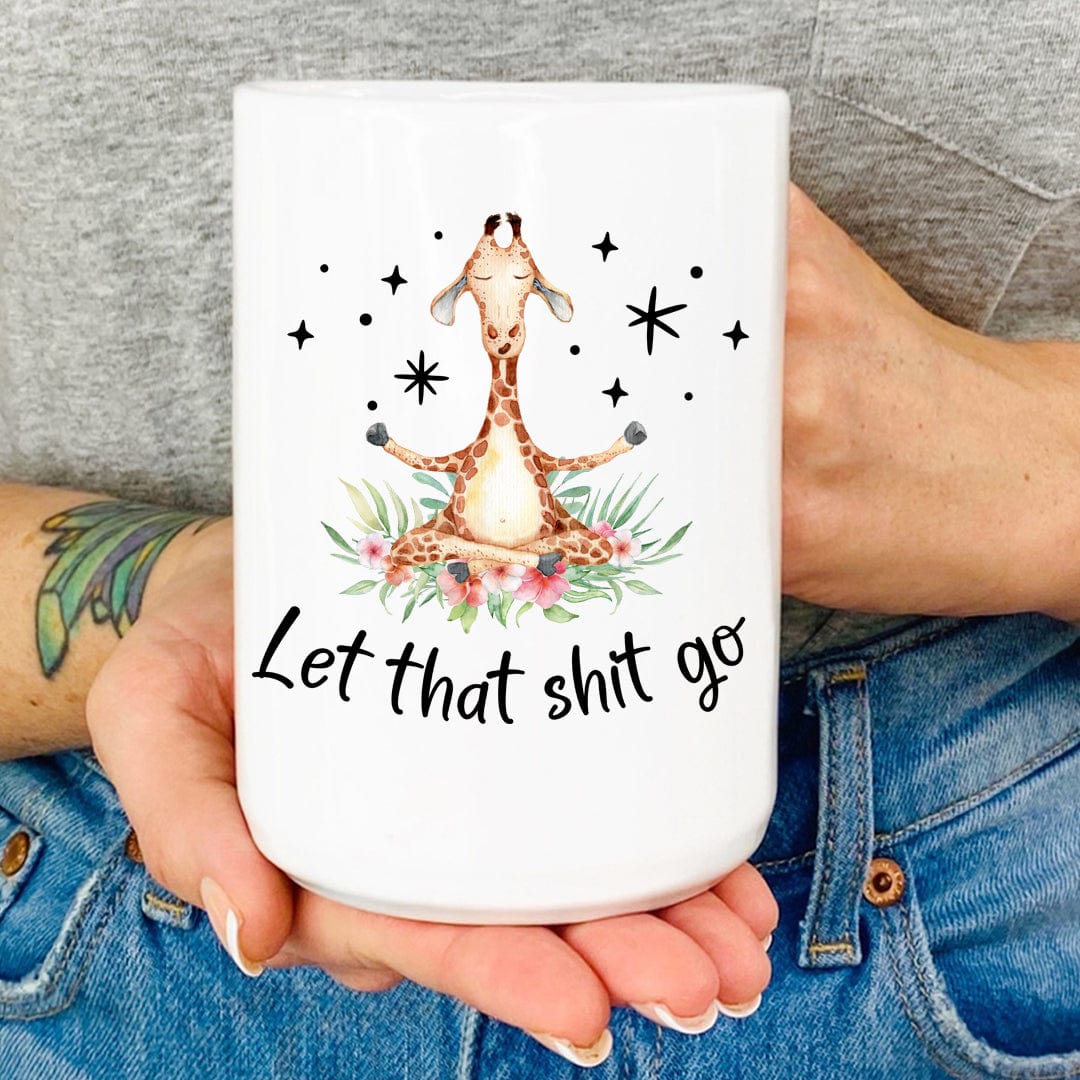 Let That Go Mug From Peachy Sunday