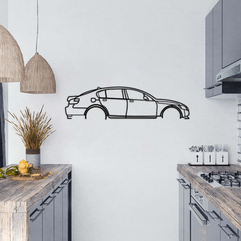 Lexus GS 350 RWD 2008 Car Silhouette from VITAHOME DESIGN LLC
