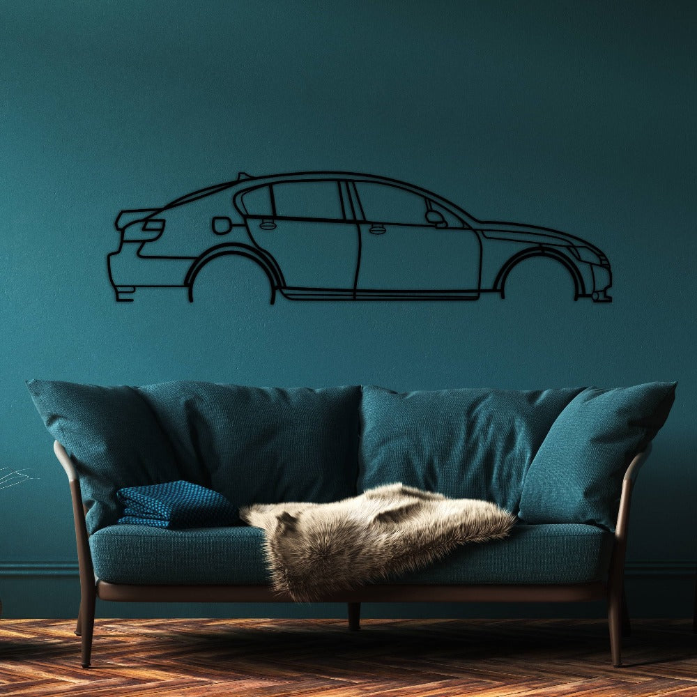 Lexus GS 350 RWD 2008 Car Silhouette from VITAHOME DESIGN LLC