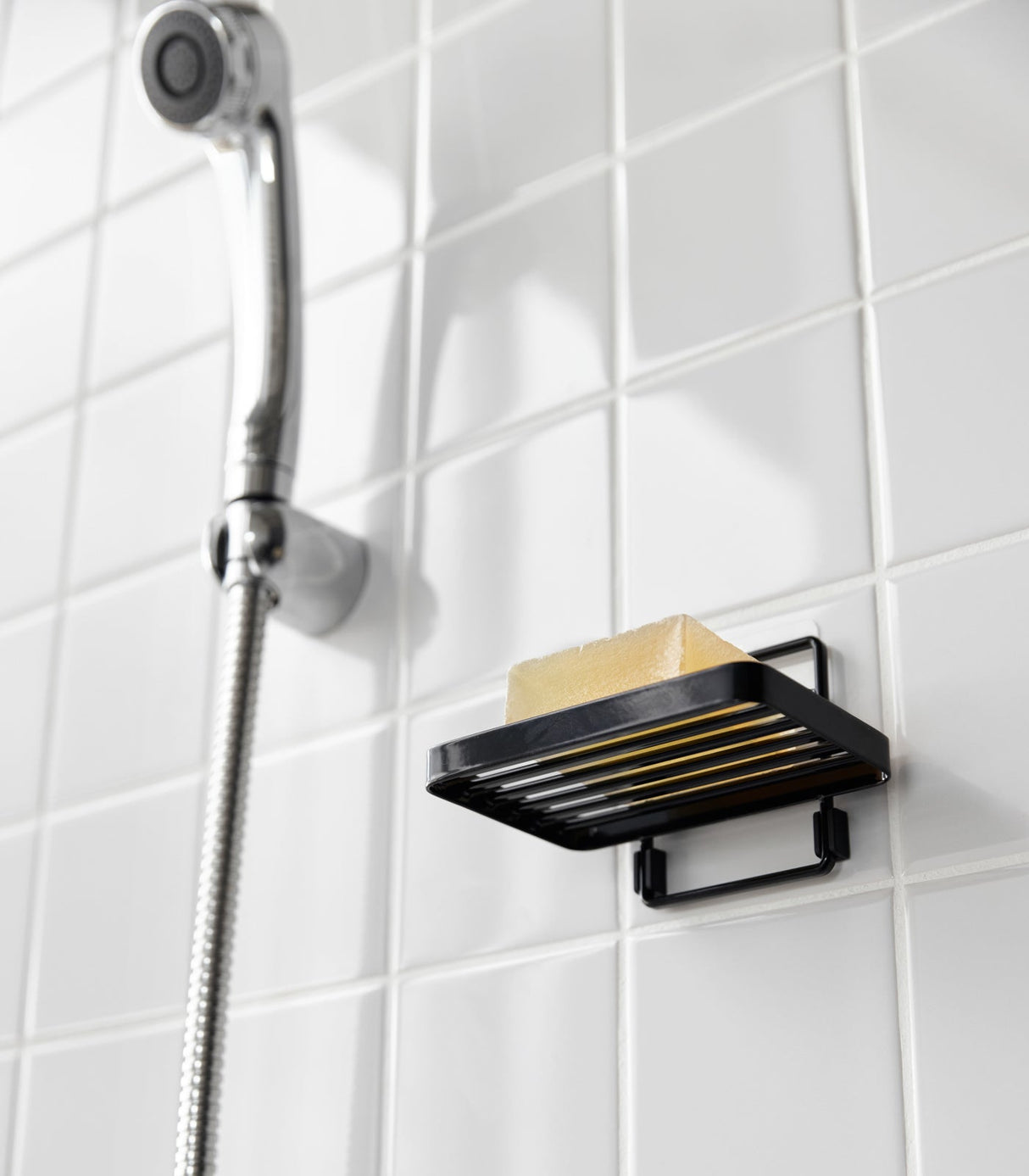 Traceless Adhesive Soap Tray - Steel from Yamazaki Home