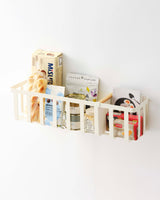 Magnetic Storage Basket - Steel + Wood from Yamazaki Home