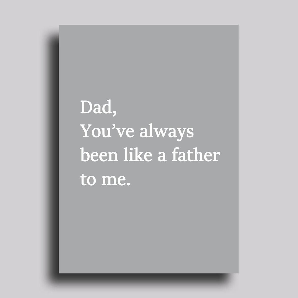Like a Father Greeting Card Father's Day from Carver Junk Company