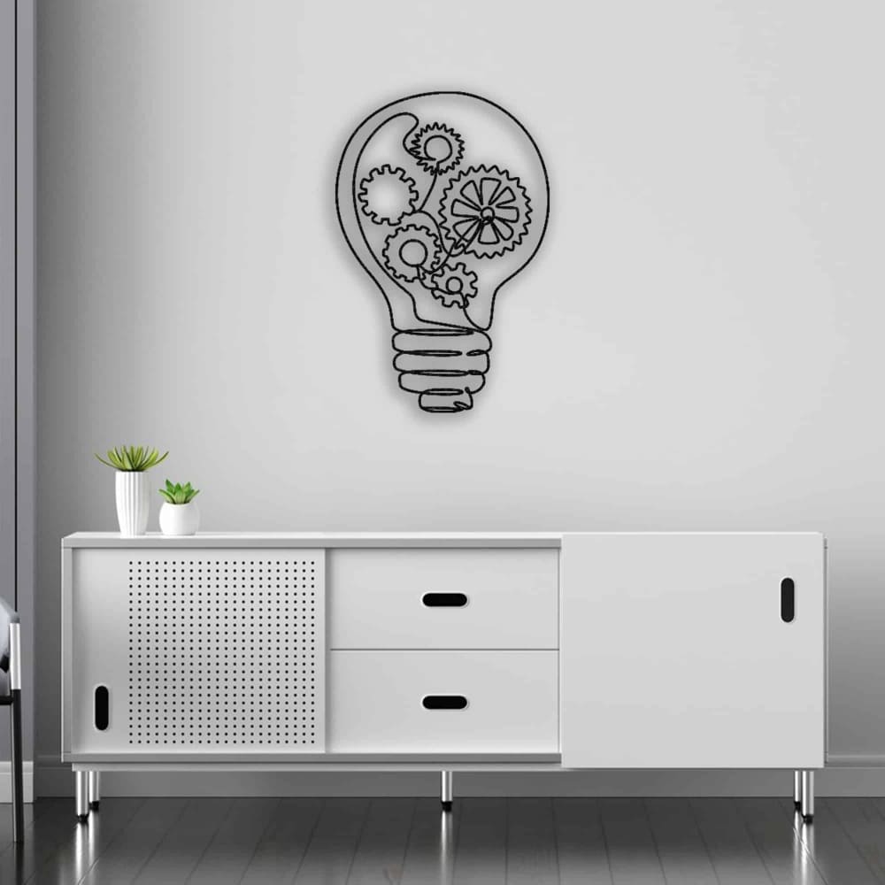 Light Bulb Metal Wall Art from VITAHOME DESIGN LLC