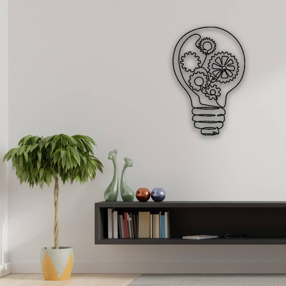 Light Bulb Metal Wall Art from VITAHOME DESIGN LLC