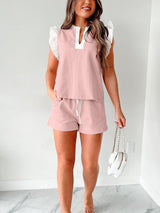 All-Match Ruffle Shorts Set from MsDressly
