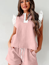 All-Match Ruffle Shorts Set from MsDressly