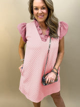 A-line Maternity Dress with Ruffles from MsDressly