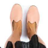 Men's Powder Pink Slip On Shoes from Atlantis Handmade Shoes