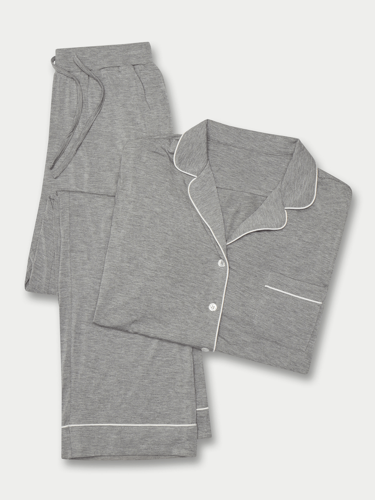 Women's Bamboo Stretch-Knit Long Sleeve Pajama Set TALL from Cozy Earth
