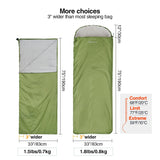 Ultralight Camping Sleeping Bag for Warm Weather,Green Blue Black Navy Blue from Redcamp