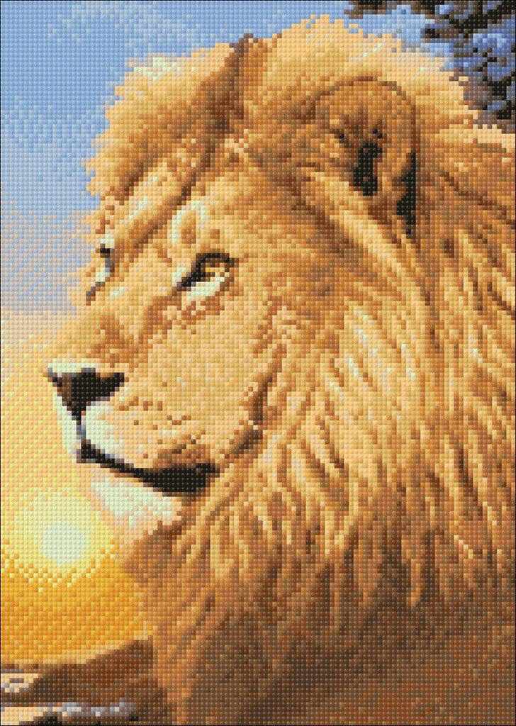 Lion King WD070 10.6 x 14.9 inches Wizardi Diamond Painting Kit from Wizardi